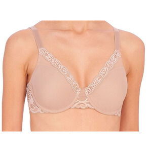 Natori bra 741299 Feathers full figure underwire tan size 34G